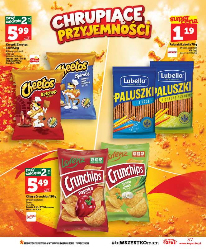 TOPAZ - gazetka promocyjna Gazetka od czwartku 15.10 do środy 21.10 - strona 37