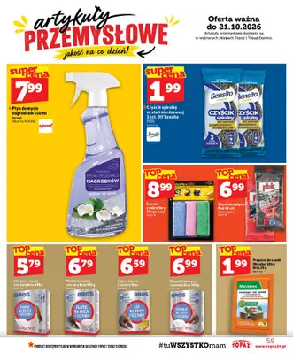 TOPAZ - gazetka promocyjna Gazetka od czwartku 15.10 do środy 21.10 - strona 59