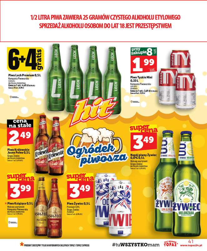 TOPAZ - gazetka promocyjna Gazetka od czwartku 15.10 do środy 21.10 - strona 41