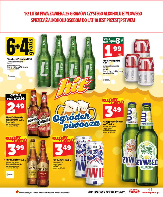 TOPAZ - gazetka promocyjna Gazetka od czwartku 15.10 do środy 21.10 - strona 41