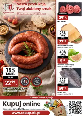 bi1 - gazetka promocyjna Gazetka Białystok I Nasza produkcja, Twój ulubiony smak od środy 07.10 do wtorku 20.10