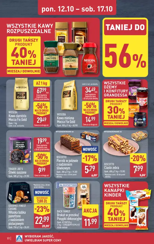 Aldi - gazetka promocyjna Pełny katalog! od poniedziałku 12.10 do soboty 17.10 - strona 22