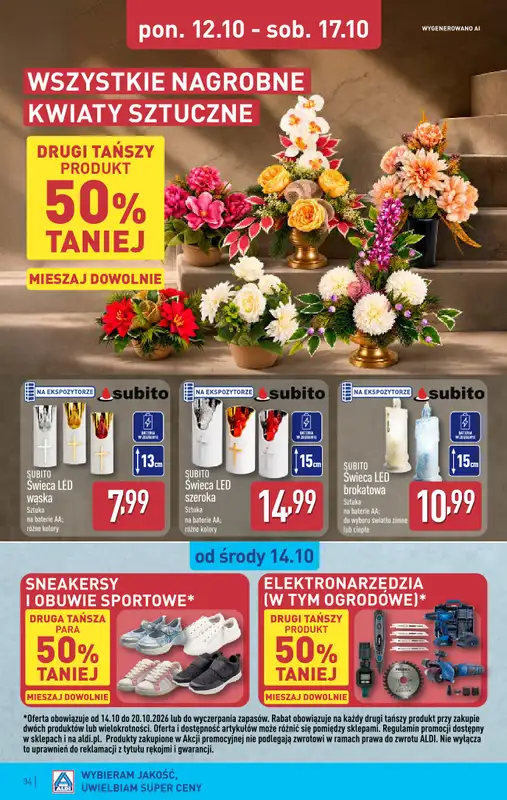 Aldi - gazetka promocyjna Pełny katalog! od poniedziałku 12.10 do soboty 17.10 - strona 34