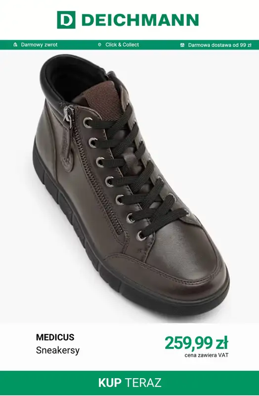 Deichmann - gazetka promocyjna -20% na wybrane buty przy zakupach za min. 219 zł od piątku 09.10 do niedzieli 11.10 - strona 5