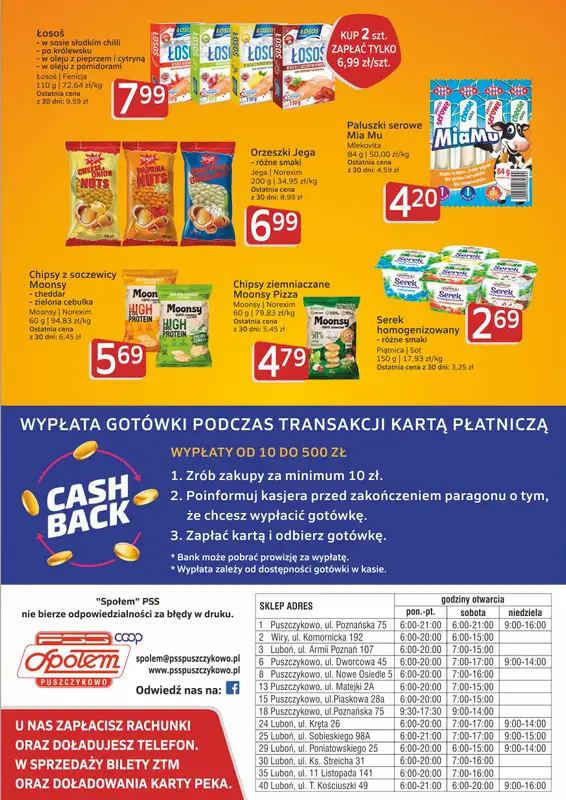 Społem - Blisko i Korzystnie - gazetka promocyjna Plakaty promocyjne PSS Puszczykowo od piątku 09.10 do wtorku 20.10 - strona 2