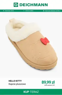 Deichmann - gazetka promocyjna Kapcie pluszowe od soboty 10.10  - strona 7