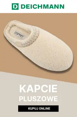 Deichmann - gazetka promocyjna Kapcie pluszowe od soboty 10.10 