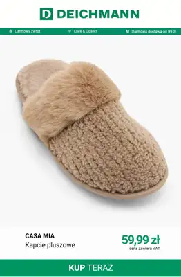 Deichmann - gazetka promocyjna Kapcie pluszowe od soboty 10.10  - strona 3