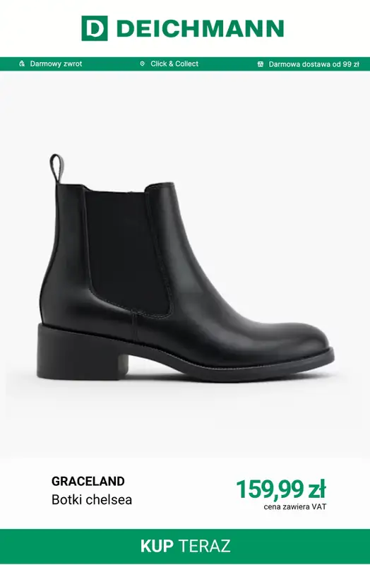 Deichmann - gazetka promocyjna Botki na obcasie od niedzieli 11.10  - strona 8