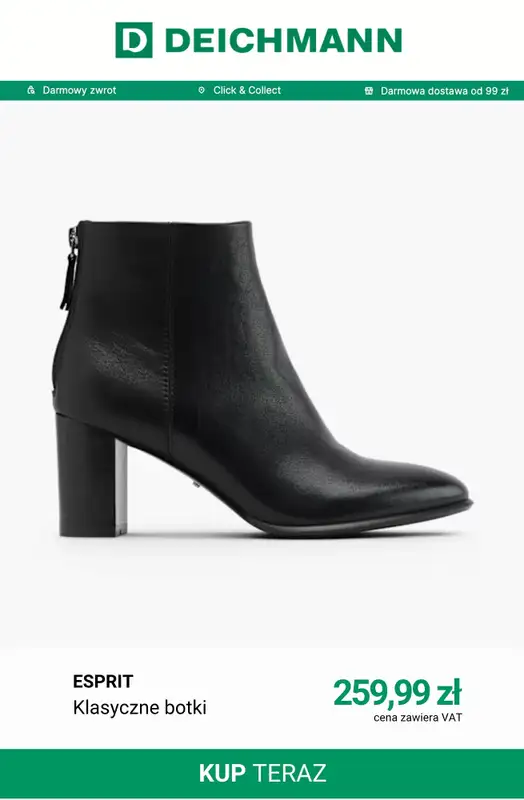 Deichmann - gazetka promocyjna Botki na obcasie od niedzieli 11.10  - strona 2