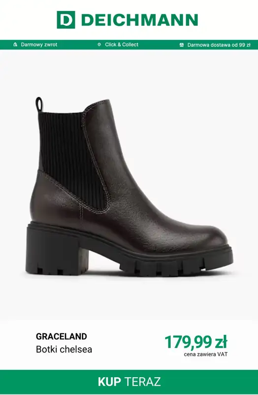 Deichmann - gazetka promocyjna Botki na obcasie od niedzieli 11.10  - strona 4