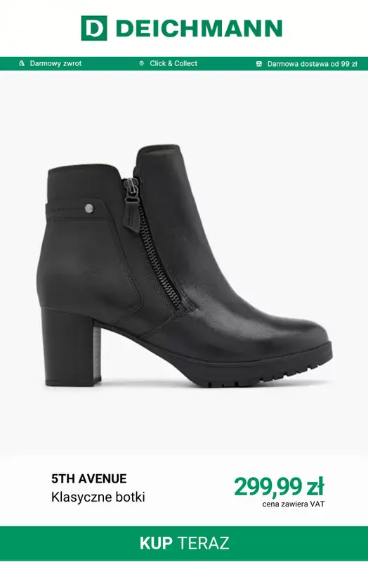 Deichmann - gazetka promocyjna Botki na obcasie od niedzieli 11.10  - strona 3