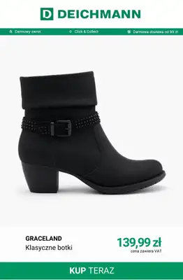 Deichmann - gazetka promocyjna Botki na obcasie od niedzieli 11.10  - strona 13