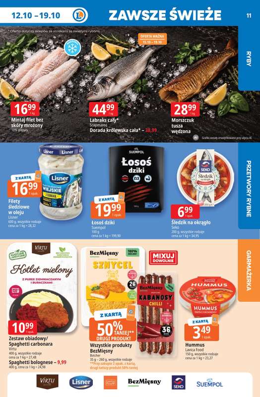 Leclerc - gazetka promocyjna Oferta E.Leclerc | Tanio to tu! od poniedziałku 12.10 do poniedziałku 19.10 - strona 11