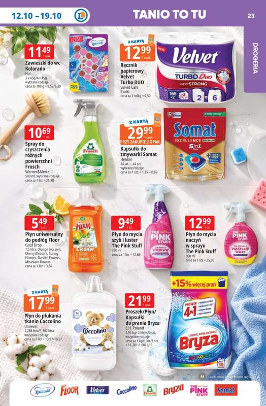 Leclerc - gazetka promocyjna Oferta E.Leclerc | Tanio to tu! od poniedziałku 12.10 do poniedziałku 19.10 - strona 23