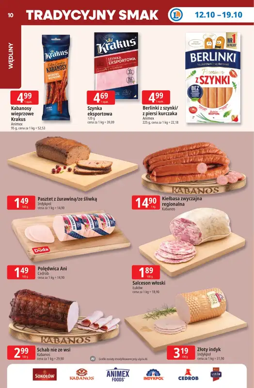 Leclerc - gazetka promocyjna Oferta E.Leclerc | Tanio to tu! od poniedziałku 12.10 do poniedziałku 19.10 - strona 10