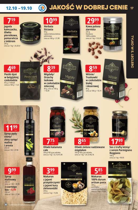 Leclerc - gazetka promocyjna Oferta E.Leclerc | Tanio to tu! od poniedziałku 12.10 do poniedziałku 19.10 - strona 17