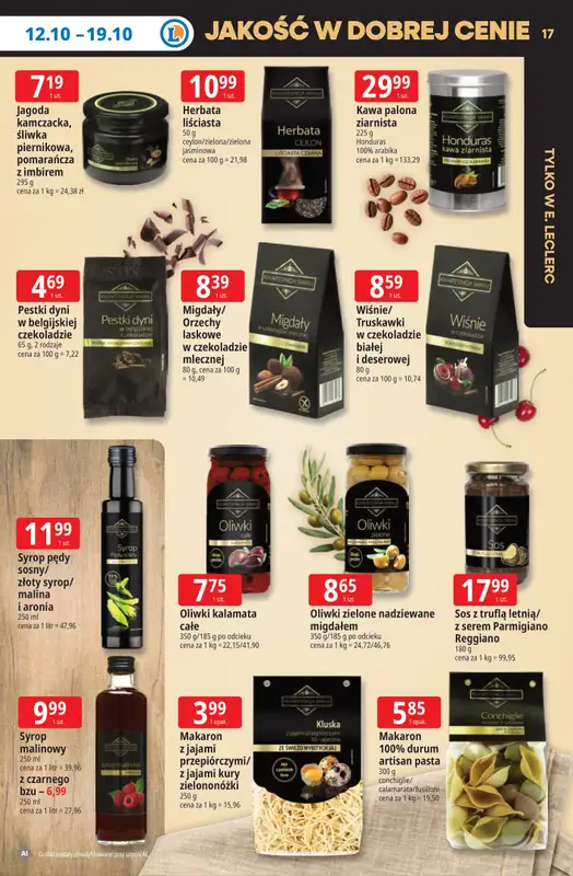 Leclerc - gazetka promocyjna Oferta E.Leclerc | Tanio to tu! od poniedziałku 12.10 do poniedziałku 19.10 - strona 17