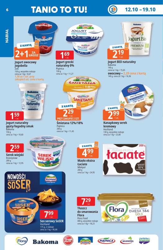 Leclerc - gazetka promocyjna Oferta E.Leclerc | Tanio to tu! od poniedziałku 12.10 do poniedziałku 19.10 - strona 6