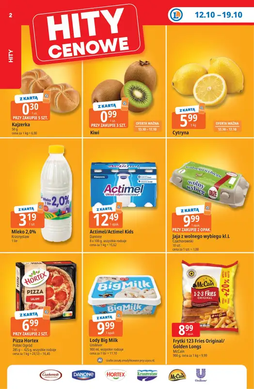 Leclerc - gazetka promocyjna Oferta E.Leclerc | Tanio to tu! od poniedziałku 12.10 do poniedziałku 19.10 - strona 2