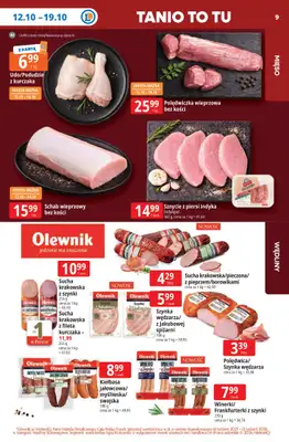 Leclerc - gazetka promocyjna Oferta E.Leclerc | Tanio to tu! od poniedziałku 12.10 do poniedziałku 19.10 - strona 9