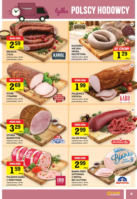 Gram Market - gazetka promocyjna Gazetka od środy 14.10 do wtorku 20.10 - strona 4