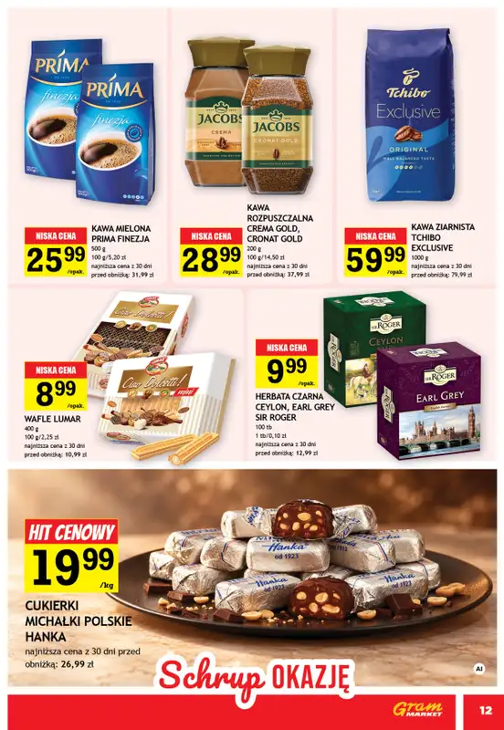 Gram Market - gazetka promocyjna Gazetka od środy 14.10 do wtorku 20.10 - strona 12