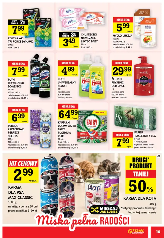 Gram Market - gazetka promocyjna Gazetka od środy 14.10 do wtorku 20.10 - strona 16