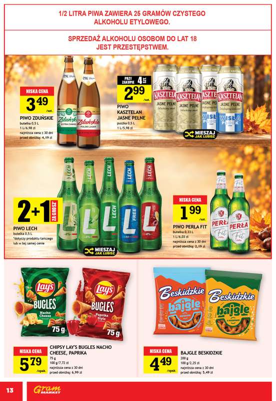 Gram Market - gazetka promocyjna Gazetka od środy 14.10 do wtorku 20.10 - strona 13