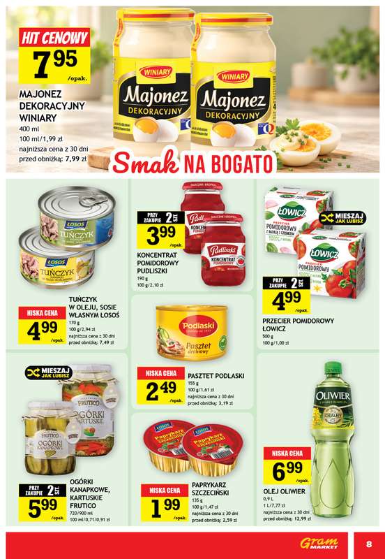 Gram Market - gazetka promocyjna Gazetka od środy 14.10 do wtorku 20.10 - strona 8