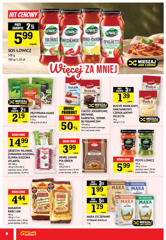 Gram Market - gazetka promocyjna Gazetka od środy 14.10 do wtorku 20.10 - strona 9