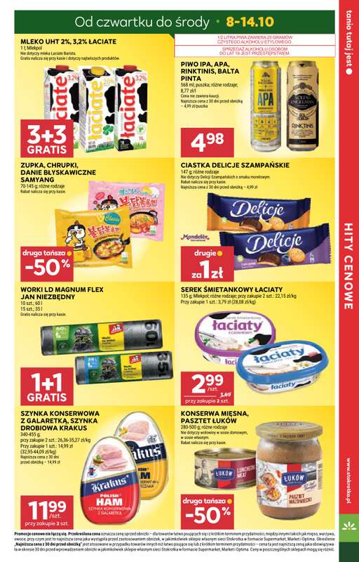 Stokrotka - gazetka promocyjna Gazetka Supermarket od czwartku 08.10 do środy 14.10 - strona 3