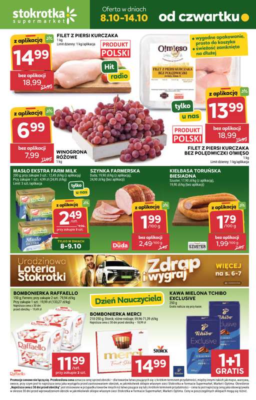 Stokrotka - gazetka promocyjna Gazetka Supermarket od czwartku 08.10 do środy 14.10