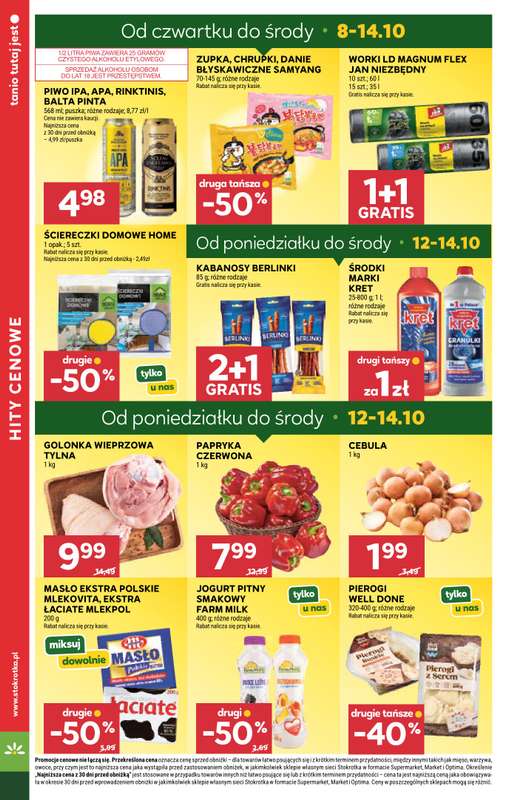 Stokrotka - gazetka promocyjna Gazetka Market od czwartku 08.10 do środy 14.10 - strona 4