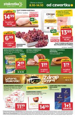 Stokrotka - gazetka promocyjna Gazetka Market od czwartku 08.10 do środy 14.10