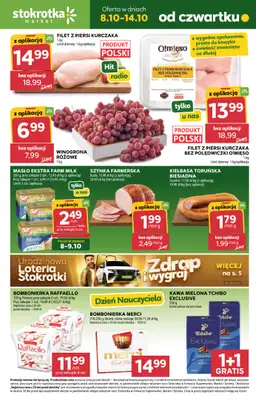 Stokrotka - gazetka promocyjna Gazetka Market od czwartku 08.10 do środy 14.10