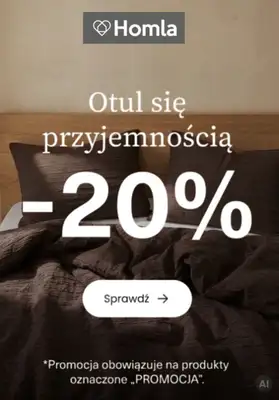 Homla - gazetka promocyjna -20% na wybrane produkty od piątku 09.10 