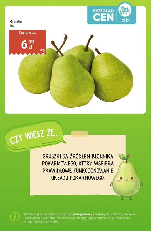 Dino - gazetka promocyjna Owoce i warzywa - przegląd cen i ciekawostki od poniedziałku 12.10 do niedzieli 18.10 - strona 6