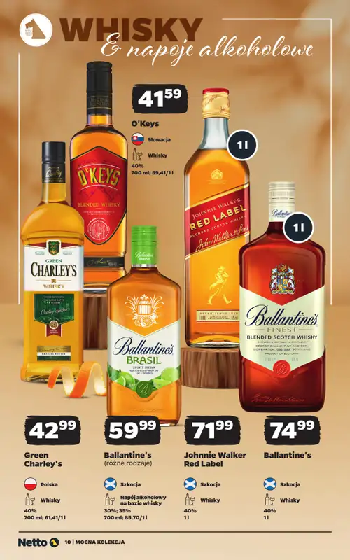 Netto - gazetka promocyjna Mocna Kolekcja - Alkohole Mocne od poniedziałku 12.10 do soboty 24.10 - strona 10
