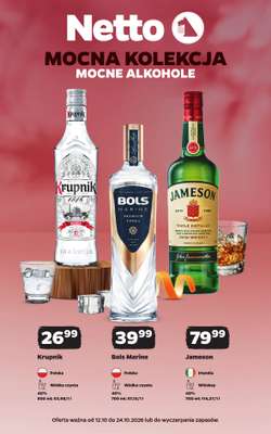 Netto - gazetka promocyjna Mocna Kolekcja - Alkohole Mocne od poniedziałku 12.10 do soboty 24.10