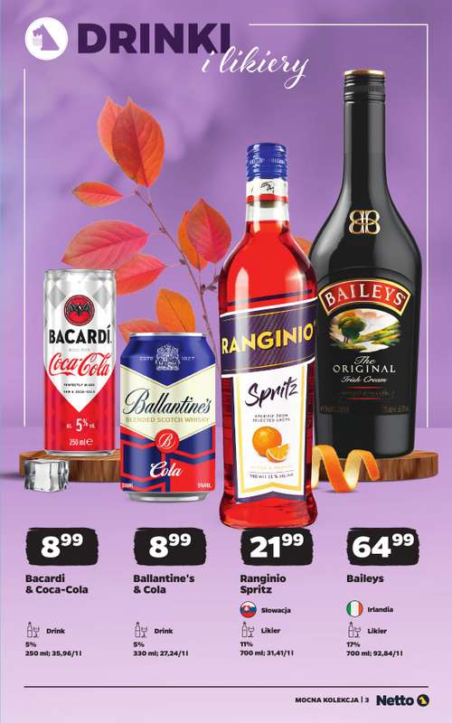 Netto - gazetka promocyjna Mocna Kolekcja - Alkohole Mocne od poniedziałku 12.10 do soboty 24.10 - strona 3