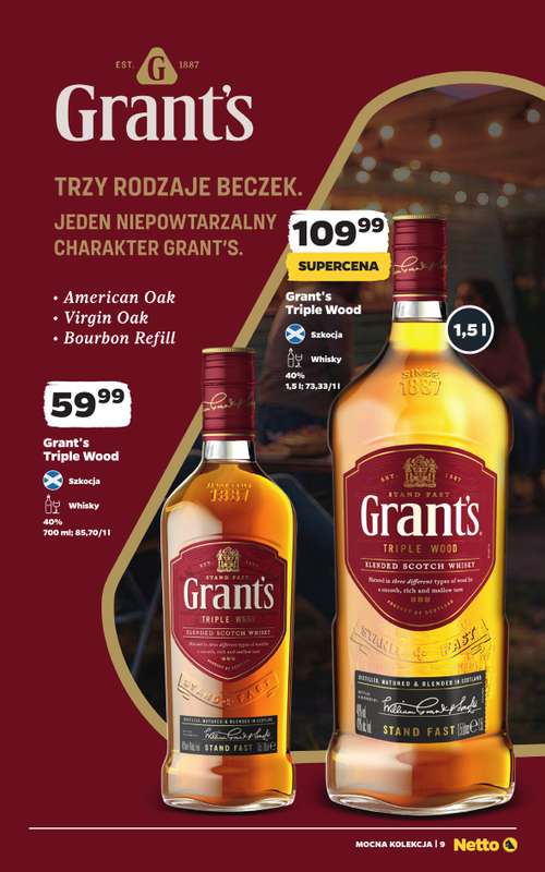 Netto - gazetka promocyjna Mocna Kolekcja - Alkohole Mocne od poniedziałku 12.10 do soboty 24.10 - strona 9