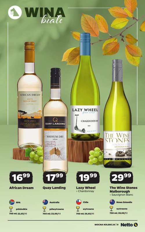 Netto - gazetka promocyjna Mocna Kolekcja - Wina od poniedziałku 12.10 do soboty 24.10 - strona 9