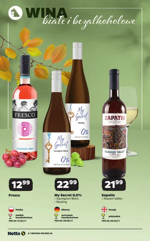 Netto - gazetka promocyjna Mocna Kolekcja - Wina od poniedziałku 12.10 do soboty 24.10 - strona 4