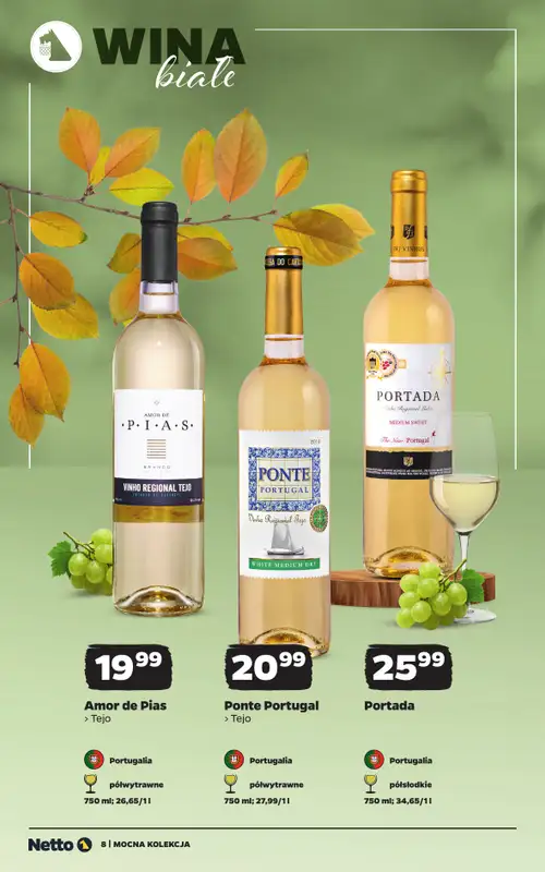 Netto - gazetka promocyjna Mocna Kolekcja - Wina od poniedziałku 12.10 do soboty 24.10 - strona 8