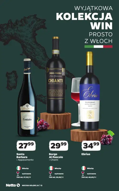 Netto - gazetka promocyjna Mocna Kolekcja - Wina od poniedziałku 12.10 do soboty 24.10 - strona 12