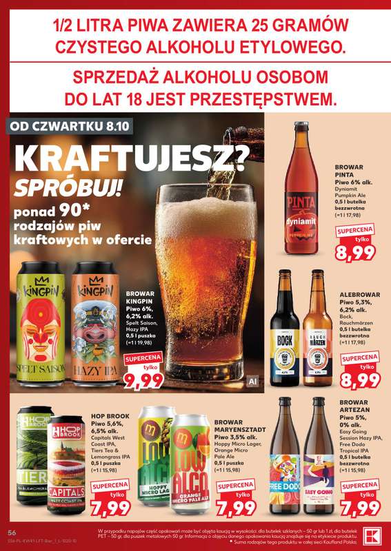 Kaufland - gazetka promocyjna Gazetka Tygodnia od czwartku 08.10 do środy 14.10 - strona 56