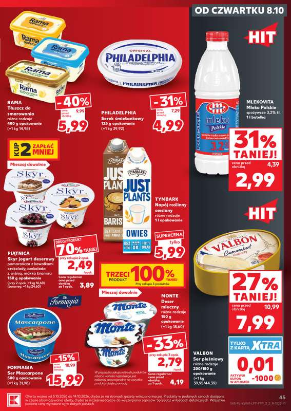 Kaufland - gazetka promocyjna Gazetka Tygodnia od czwartku 08.10 do środy 14.10 - strona 45
