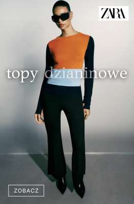 Zara - gazetka promocyjna Topy dzianinowe od niedzieli 11.10 