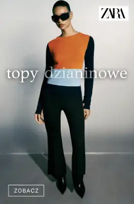 Zara - gazetka promocyjna Topy dzianinowe od niedzieli 11.10 